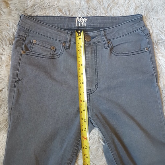 Tokyo Darling Stretch Skinny Jeans - Slate Bluish Grey - Size US 4 - Picture 7 of 10